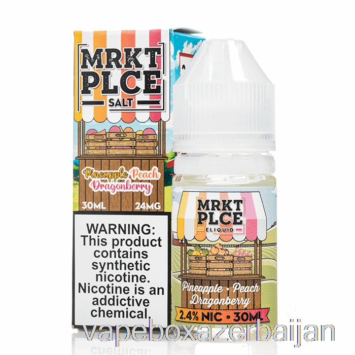 Vape Baku Pineapple Peach Dragonberry - MRKT Salts - 30mL 24mg